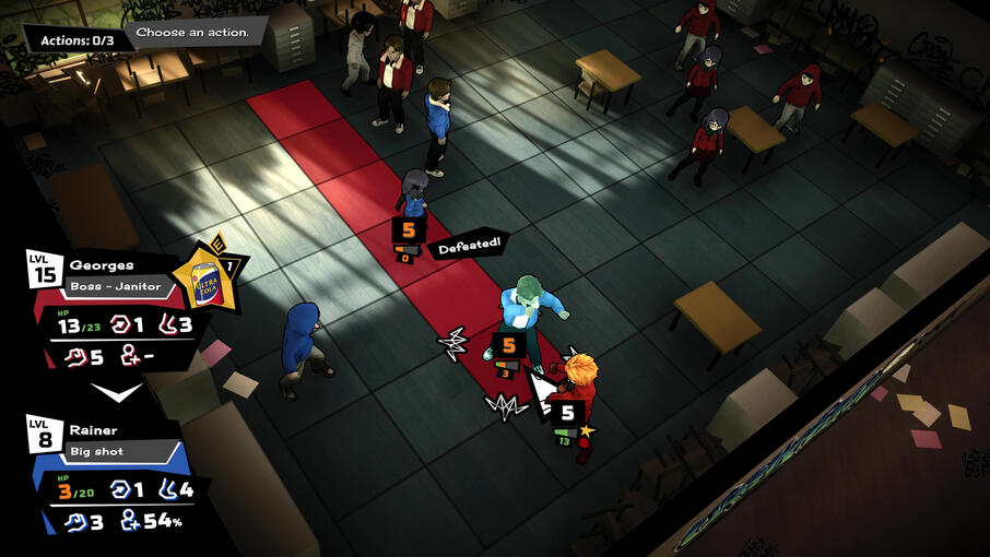 A boss attacking allies